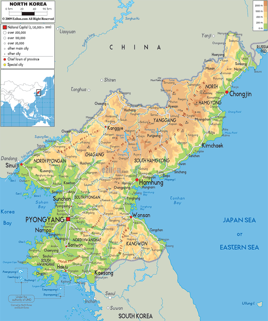 Pyongyang map
